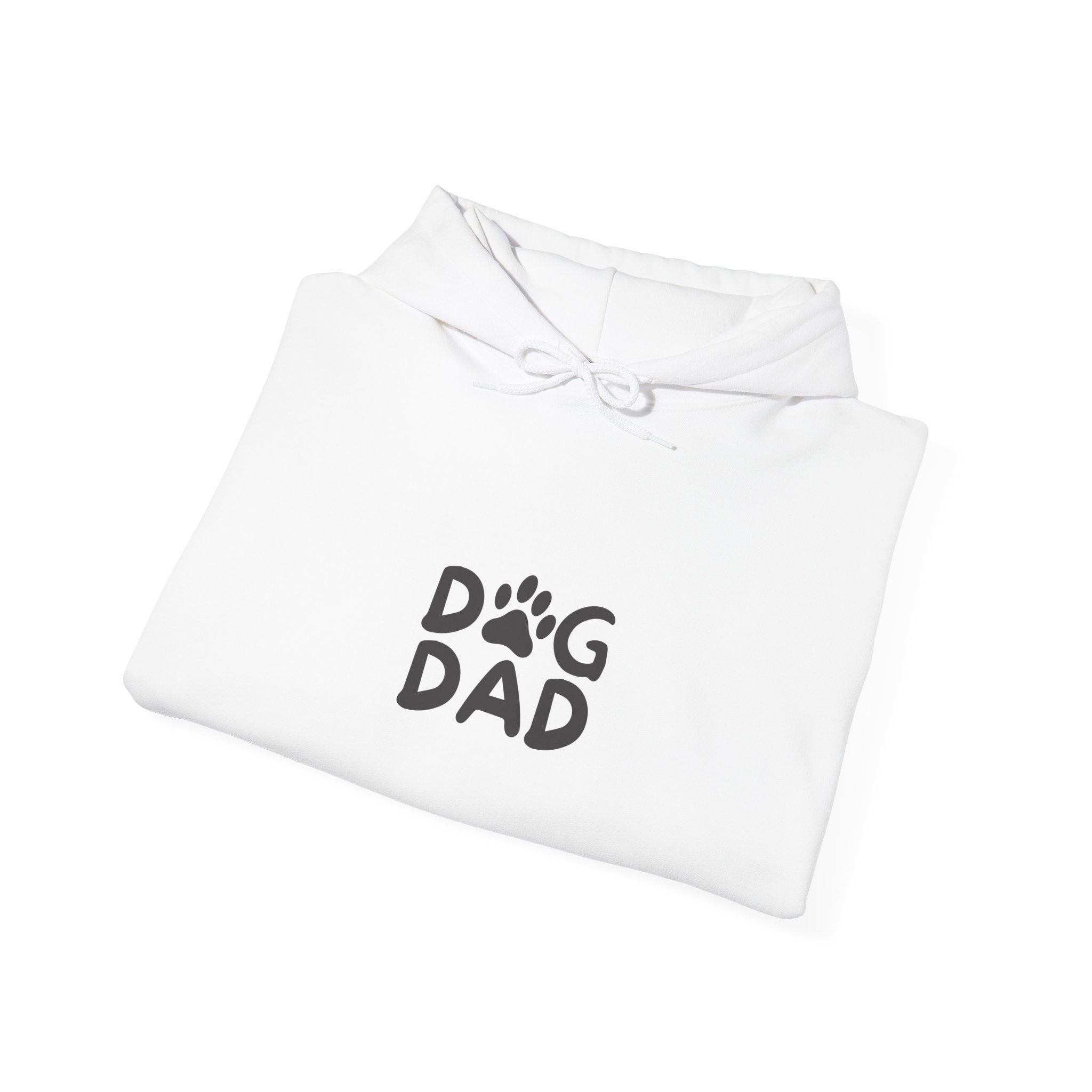 Dog Dad Hoodie — "Life Is Better With a Dog" Paw Print Pullover