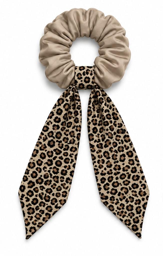 cheetah Bow Scrunchies